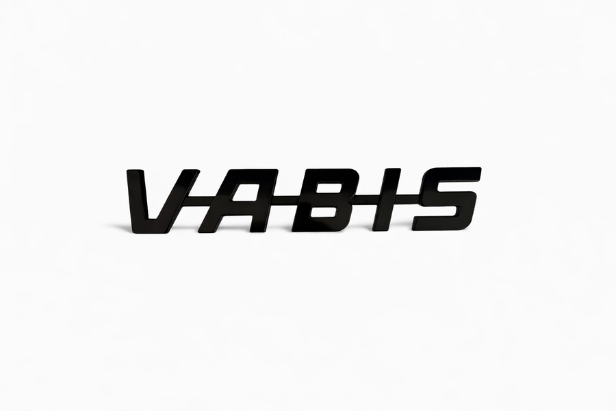 Пластмасов надпис VABIS, 33х7 см, черен мат