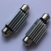 Комплект от 2 броя LED Лед Диодни Крушки 3 SMD 5050 41мм 12V Бяла Светлина Canbus Error Free Bez Грешки в блистер