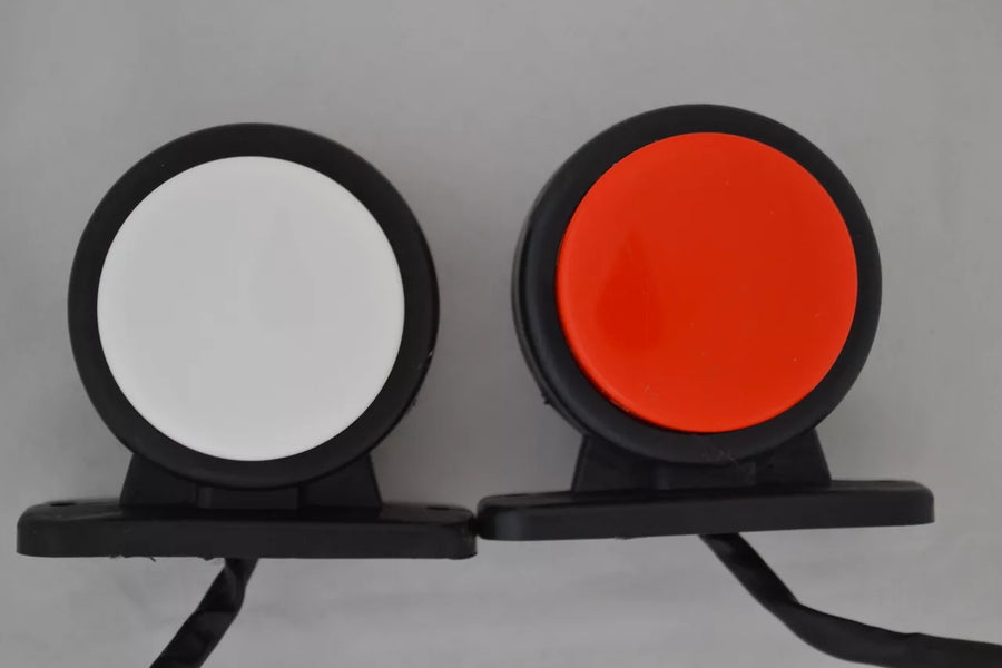 Токос LED габарит, ЧЕРВЕНО-БЯЛ 24V