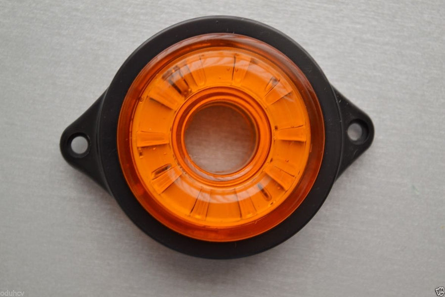 Кръгъл LED габарит, бягаща светлина, жълт, 12/24V