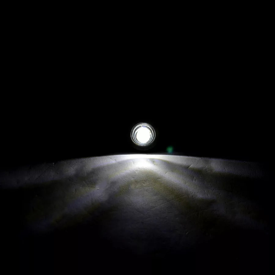 Бял LED габарит, кръгъл Eagle Eye, 12/24V