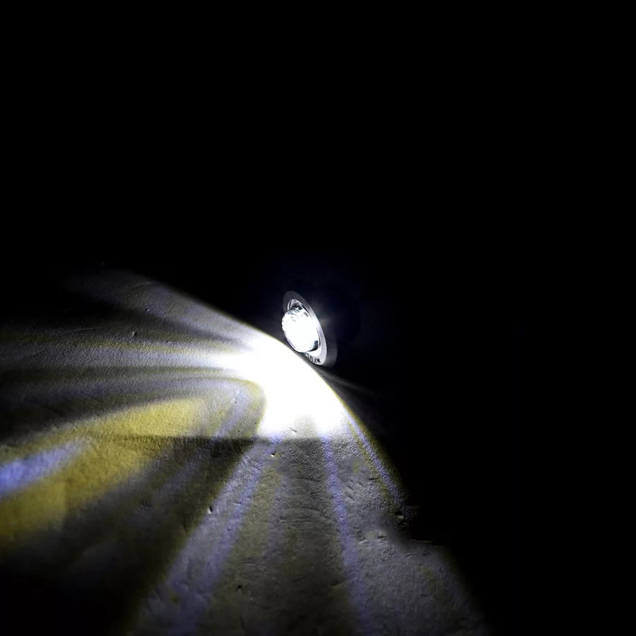 Бял LED габарит, кръгъл Eagle Eye, 12/24V