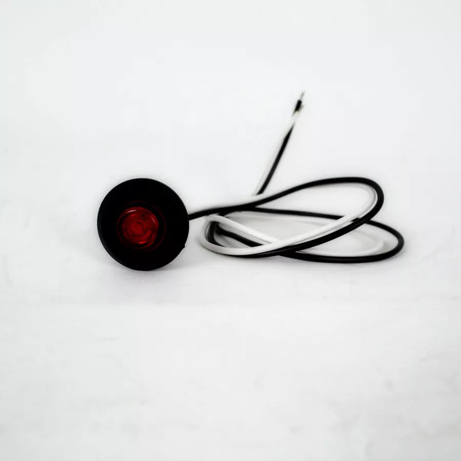 Червен LED габарит, кръгъл Eagle Eye, 12/24V