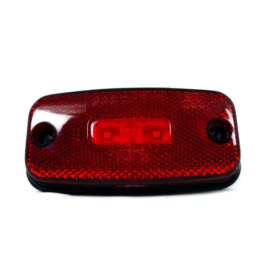 LED габарит тип Krone, червен с 3 диода, 12/24V