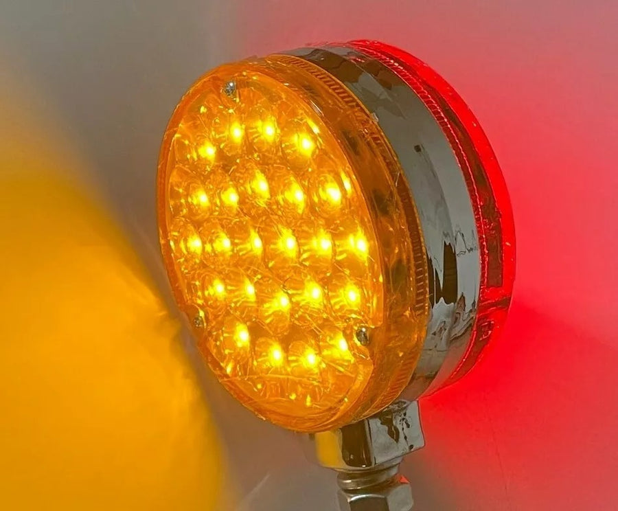LED светлина, габарит за огледало(обици) с 48 диода, червено/жълто, 24V