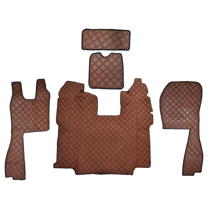 Кожени стелки за SCANIA R NORMAL SEATS, 2010 -2016, AUTOMAT, кафяво