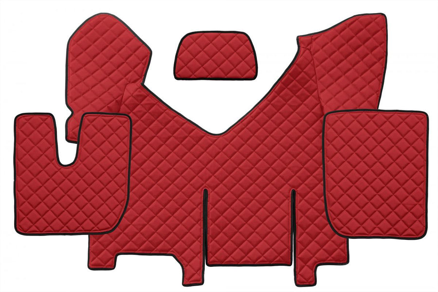 Кожени стелки за IVECO STRALIS HI-WAY AUTOMATIC с хладилник 2013+, червени