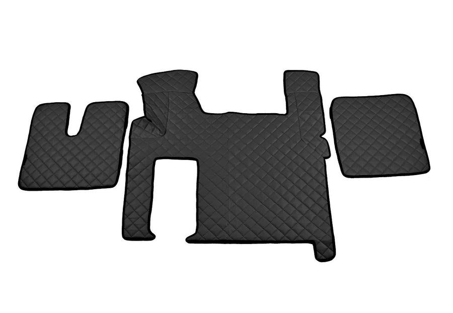 Черни anti-slip кожени стелки за MAN TGX