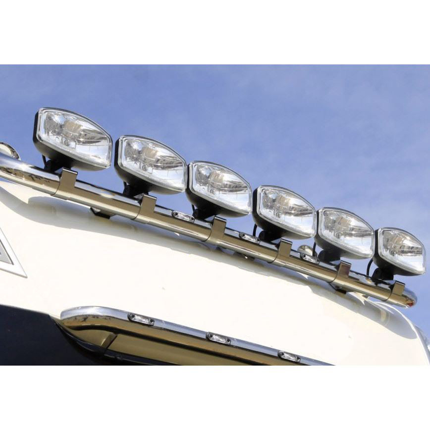 Комплект 2 Броя Халоген, Фар, 265mm X 161mm, 12V 24V, Крушка H7 + 6 LED ЛЕД Диода, За Камион, Трактор, Багер, Земеделски Машини и др.