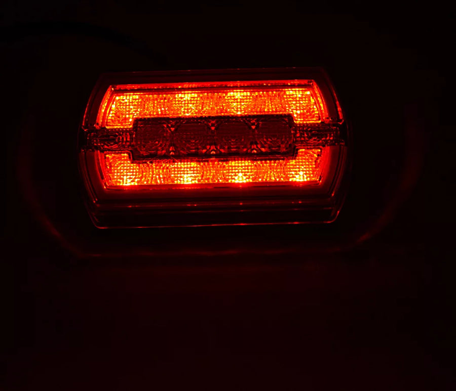 Мини LED неон стоп за ремарке/камион, овал 12/24V, ляв - десен