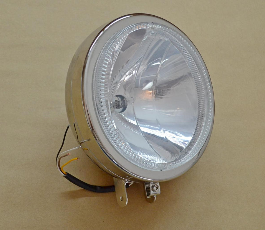 Spot халоген с ангелски очи, голям, кръгъл, хром - 24V