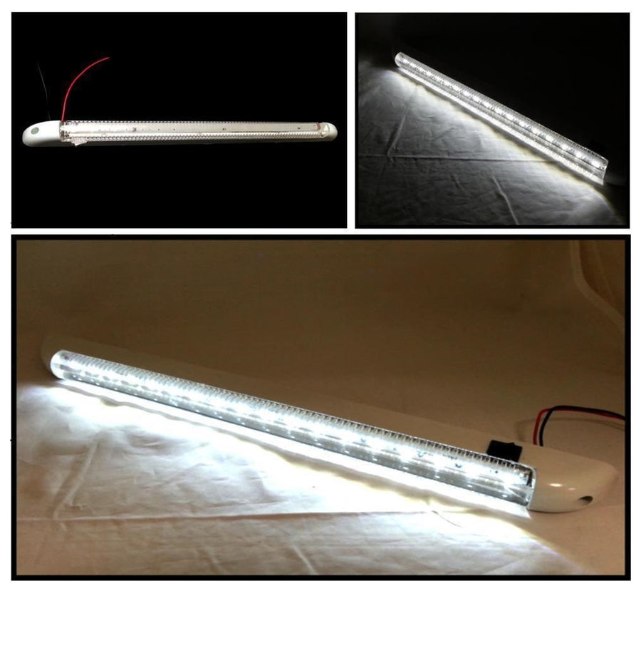 LED Интериорна Лампа, Тръба, 40см, Бяла Светлина, 12V, За Автомобил, Бус, Камион и др.