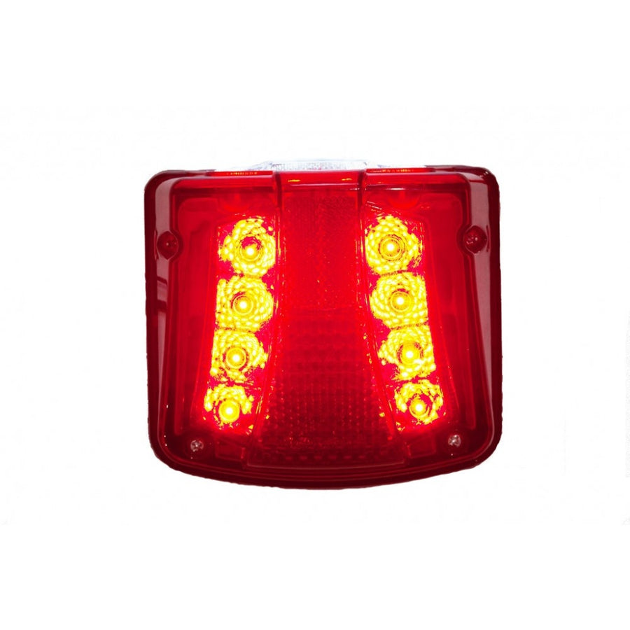 Комплект от 2 броя LED Плафон за регистрационен номер червен 12-24V за камион, ремарке, каравана, бус, трактор и др