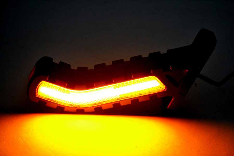 LED неон рогче с 2 функции+ мигач, Червено/Бяло/Жълто