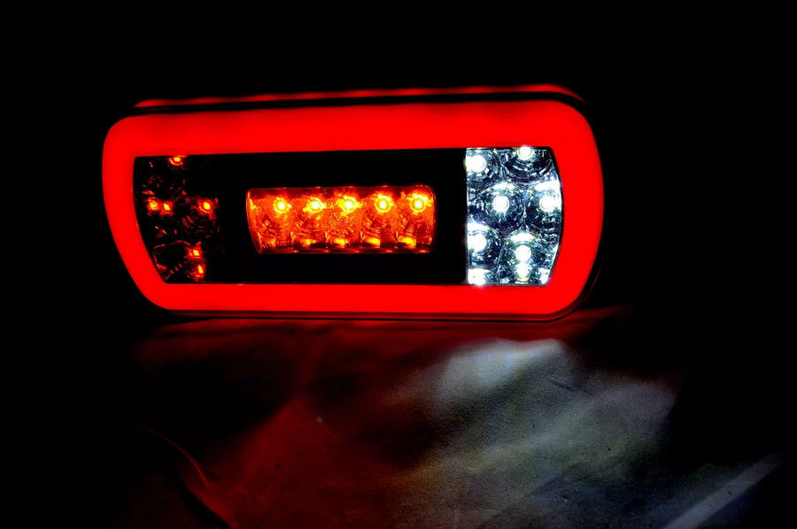 Овал LED Неон диоден стоп, 220/100mm, 12V