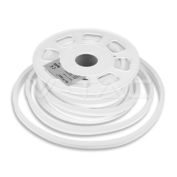 LED неон Син овал 12V, бяло стъкло