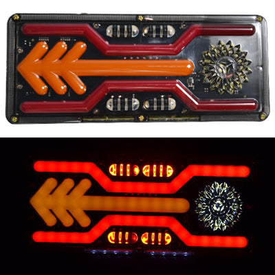 LED неон стоп, с кръг и мигач-стрела, 33 см