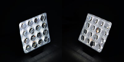 Тънък 3D LED халоген - прожектор алуминий 16 диода, 48W