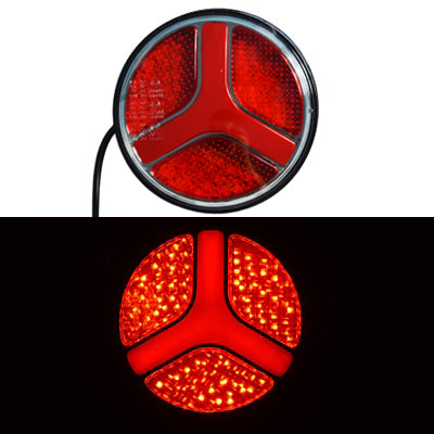 Кръгъл LED стоп, 2 функции - стоп и неон габарит