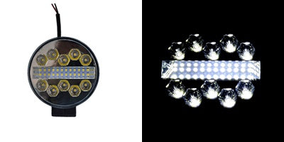 Тънък кръгъл LED халоген- прожектор, алуминий, 34 диода, 34W