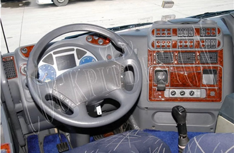 Силиконов стикер Махагон за табло за Iveco Stralis 2002-2013, 73 части