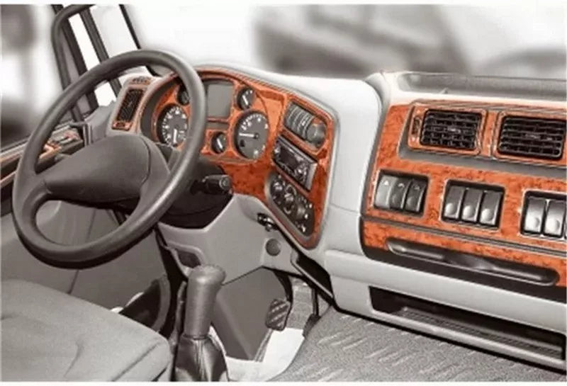 Силиконов стикер Махагон за табло за DAF LF, 23 части
