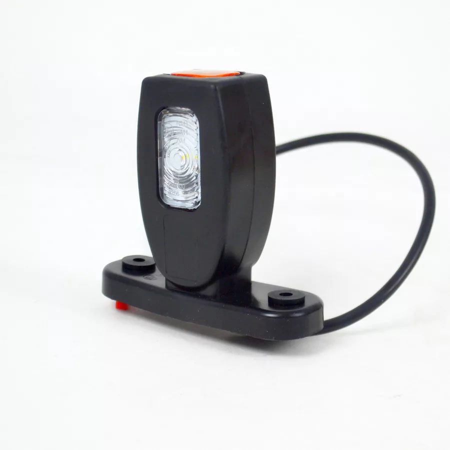 LED рогче косо, комбинирана жълта/ бяла/ червена светлина - 12/24V