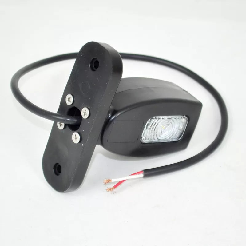 LED рогче косо, комбинирана жълта/ бяла/ червена светлина - 12/24V