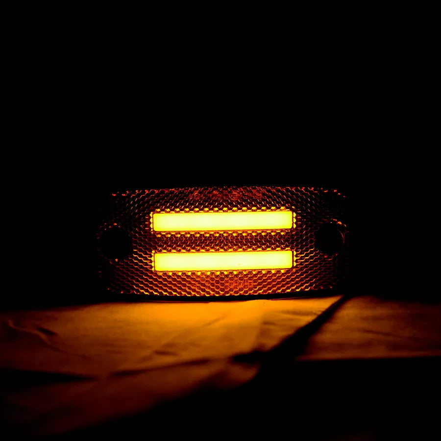 LED габарит Krone, жълт с 2 ленти, 24V - НЕОН