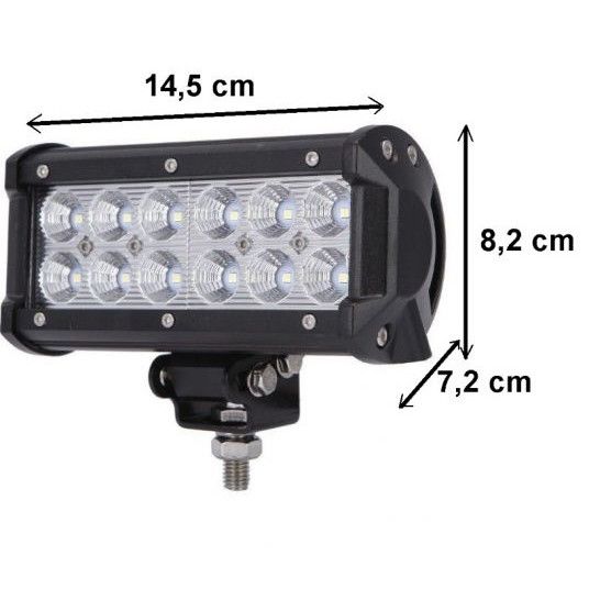 Универсален Лед LED Халоген Фар Работна Лампа 12V - 24V за автомобил офроуд бус ван камион