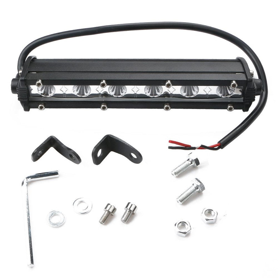 18,5 См Мощен LED бар Flexzon с насочена Spot светлина 18W 6 LED 12V 24V АТВ, Джип, 4х4, Offroad, Камион