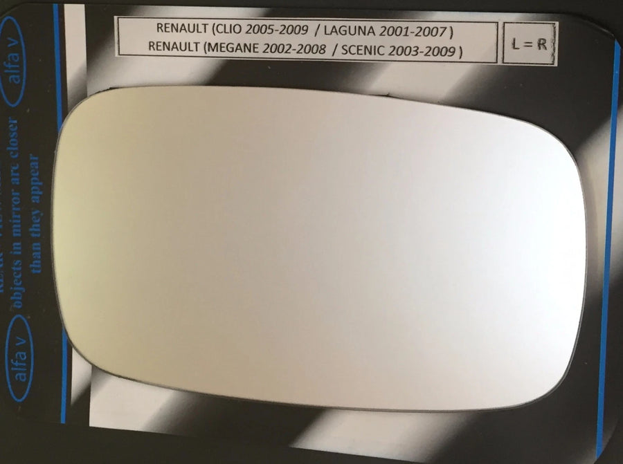Автоогледално стъкло за RENAULT CLIO 2005-9/LAGUNA 2001-07/MEGANE 2002-8L=R