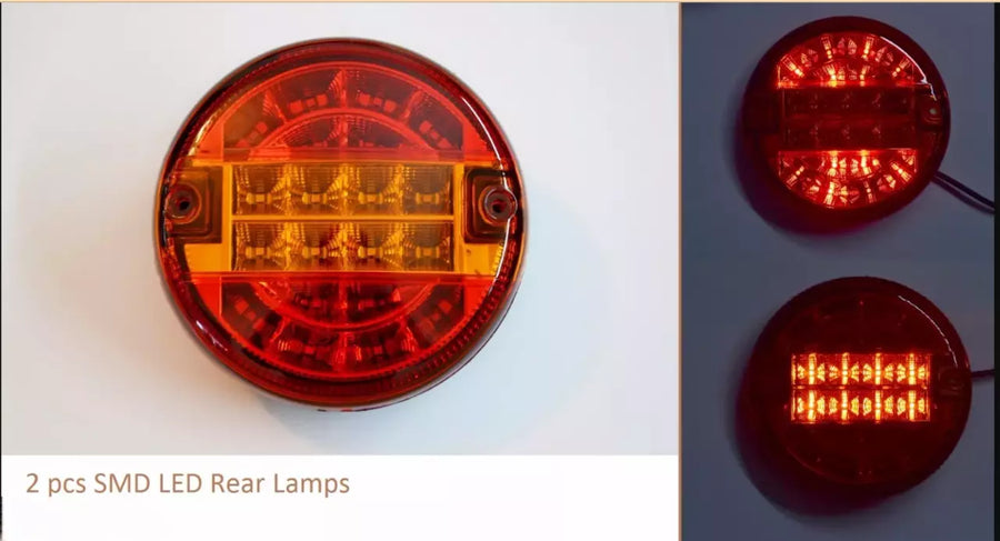 LED диоден стоп тип хамбургер, е- маркиран - 12V