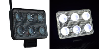 LED прожектор 18W, 3D дизайн, 6 диода – мощен алуминиев прожектор
