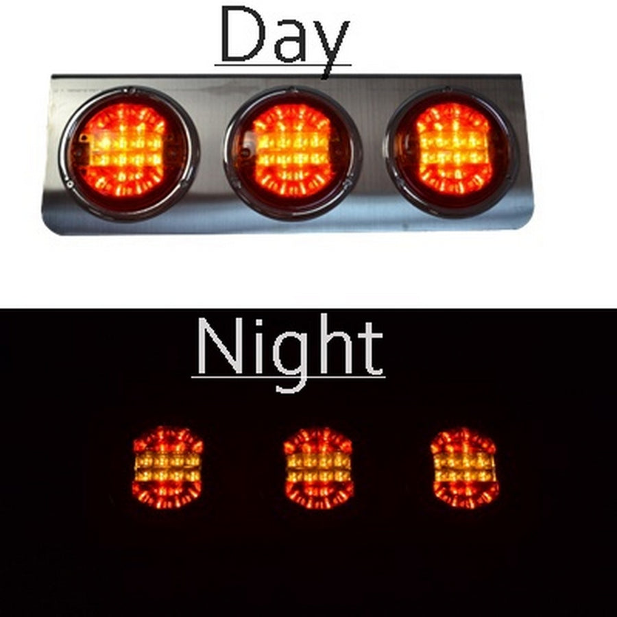 1 бр. LED стоп с 3 кръгли хамбургера
