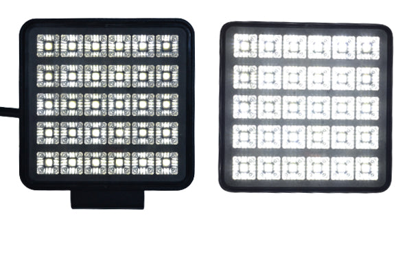 LED работна лампа, фар, квадрат, 30W, 12/24V, с on/off ключ