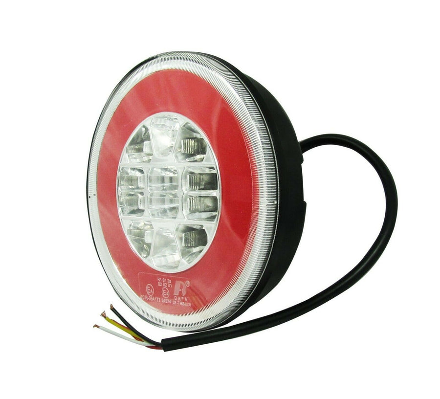 Комплект LED Светодиодни Стопове с Неон Ефект, Кръгли, Тип Хамбургер 12V-24V, E4, Ø14 см