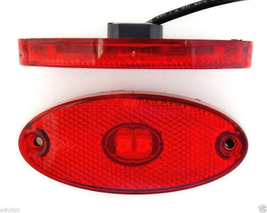 LED Диоден габарит 24V, със скоба - ЧЕРВЕН