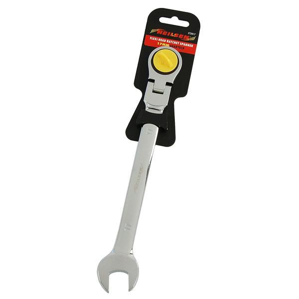17мм - Звездогаечен ключ с чупещa глава с тресчотка - Neilsen Tools
