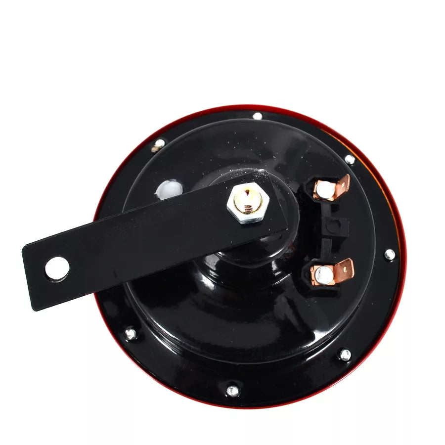 Клаксон тип Hella, 12V, 400 HZ, кръгъл - червен
