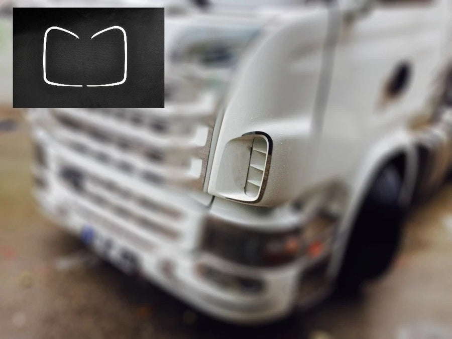 Декорация за спойлер на въздухоотводи за Scania R до 2016