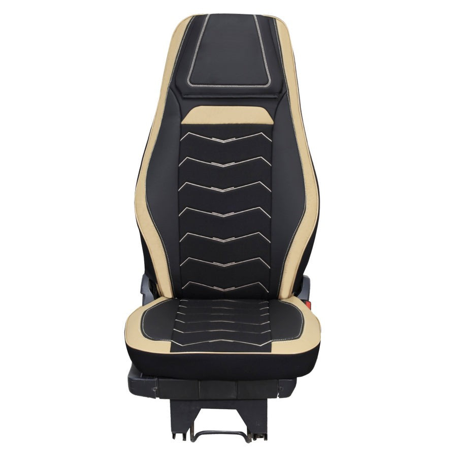 Калъфи за седалки за VOLVO FH4 EURO 6 - Черно с бежово