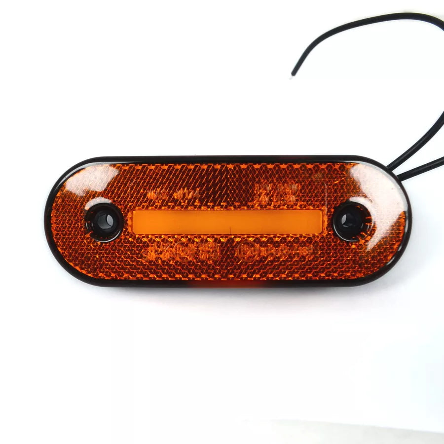 LED габарит с една неонова лента, 12/24V - Оранжев