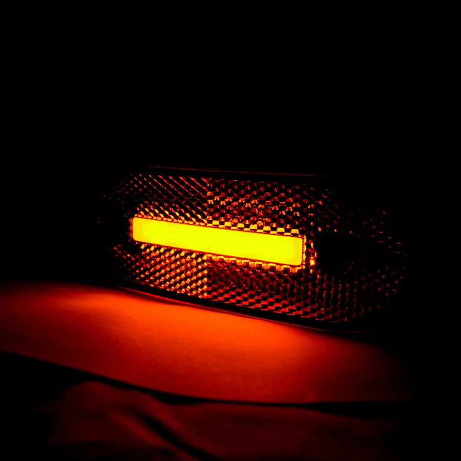 LED габарит с една неонова лента, 12/24V - Оранжев