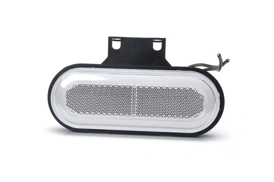 Неон ADR LED габарит, овал с 20 диода, 12/24V - бял