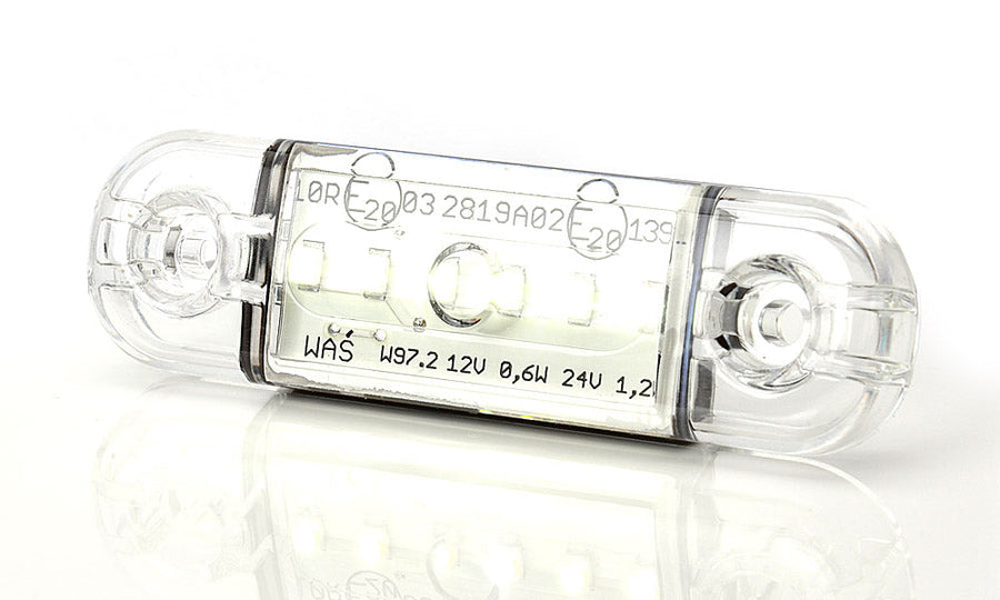 Диоден габарит с 6 LED, 12/24V, WAS - Бял