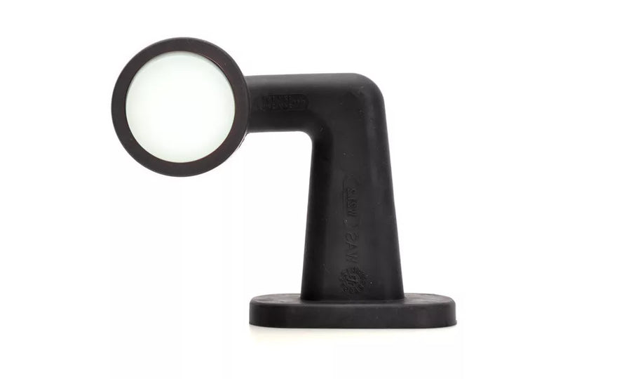 Неон LED рогче, дясно, 12/24V, червено/бяло, криво