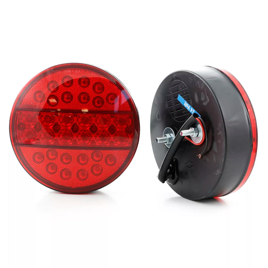 LED стоп кръгъл - червен, 24V