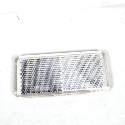 Светлоотразител с лепяща основа, 93mm x 44mm x 5mm - бял