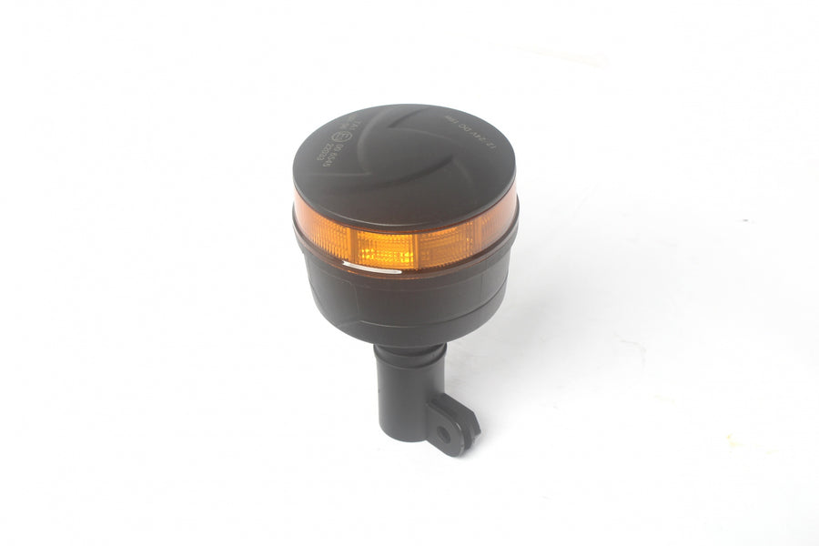 19W LED Аварийна Сигнална Лампа Маяк Буркан 30 Диода Оранжева Жълта 12V - 24V за монтаж на тръба